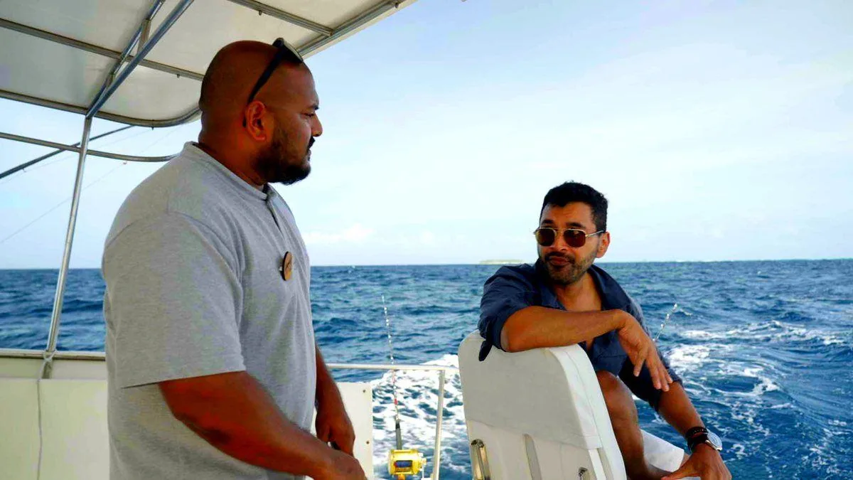 Out with the boat crew, Baa Atoll