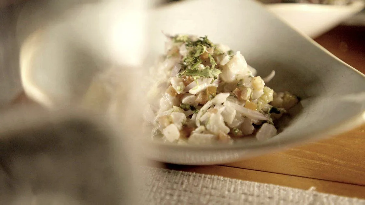 The catch served as a raw-fish salad
