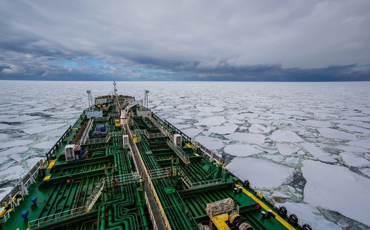 Antarctic pack ice from the deck