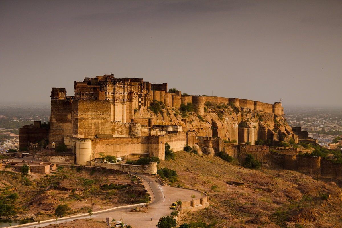 Mehrangarh Fort, Jodhpur &mdash; aerial
