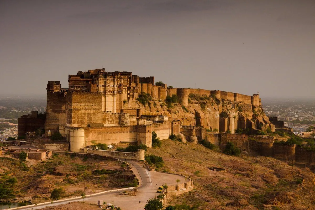 Mehrangarh Fort, Jodhpur &mdash; aerial