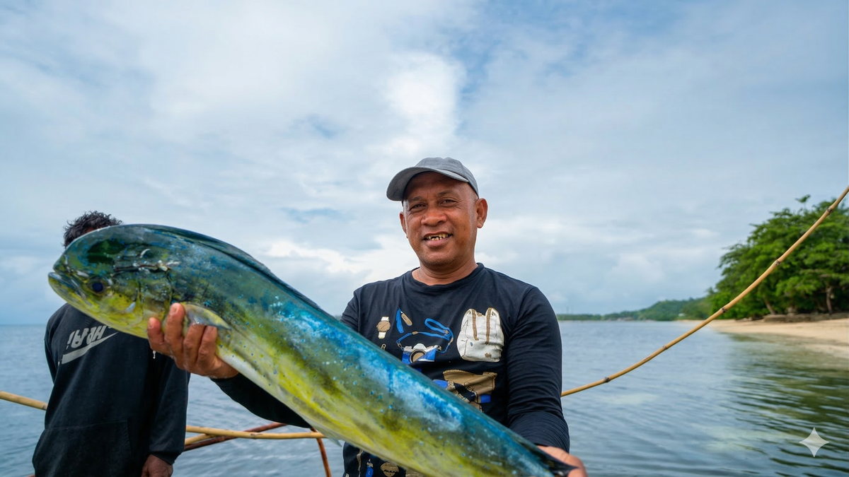The fisherman and the mahi-mahi