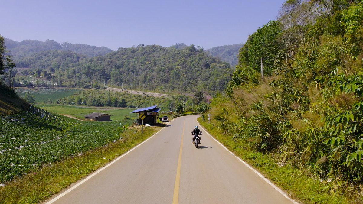 High mountain road