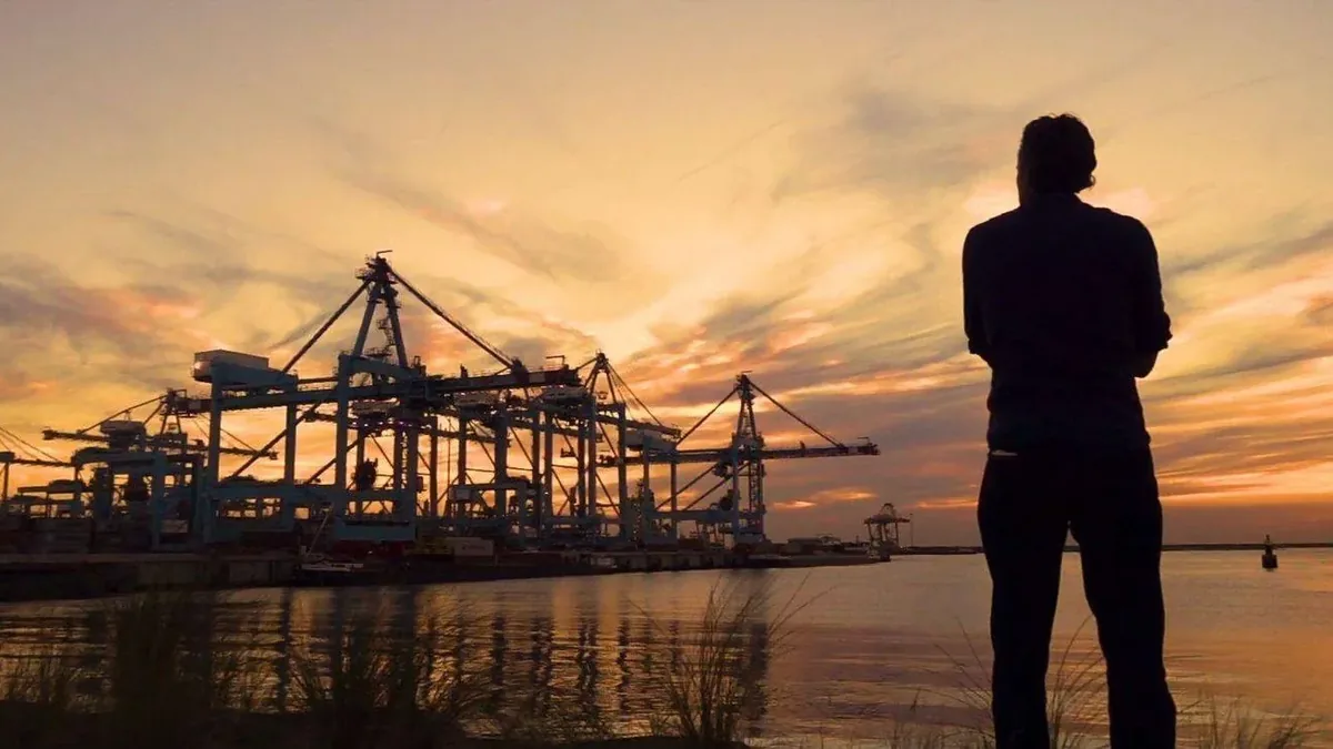 Titan — MedPort Tangier at sunset